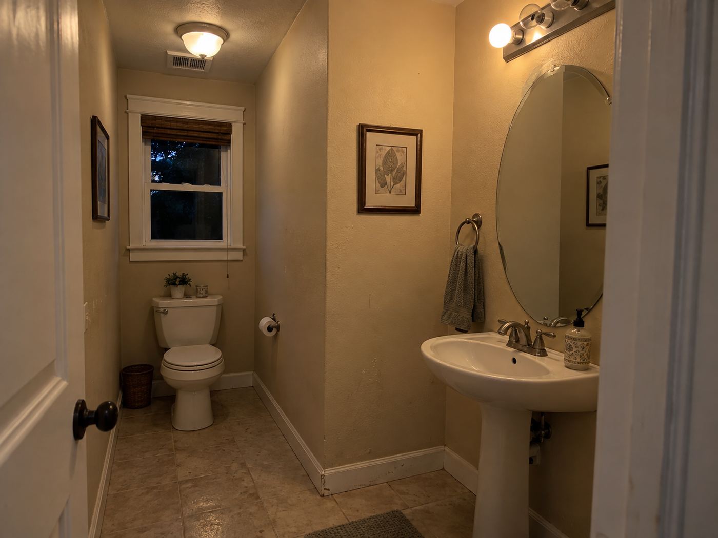 Half bath before remodel