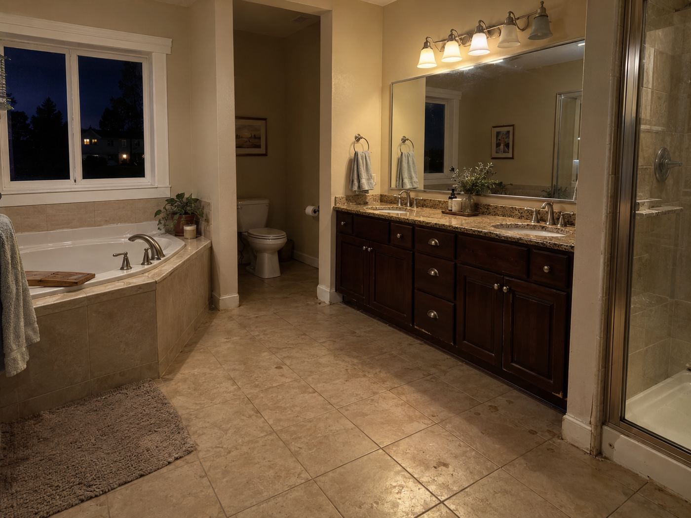 Primary bathroom before remodel