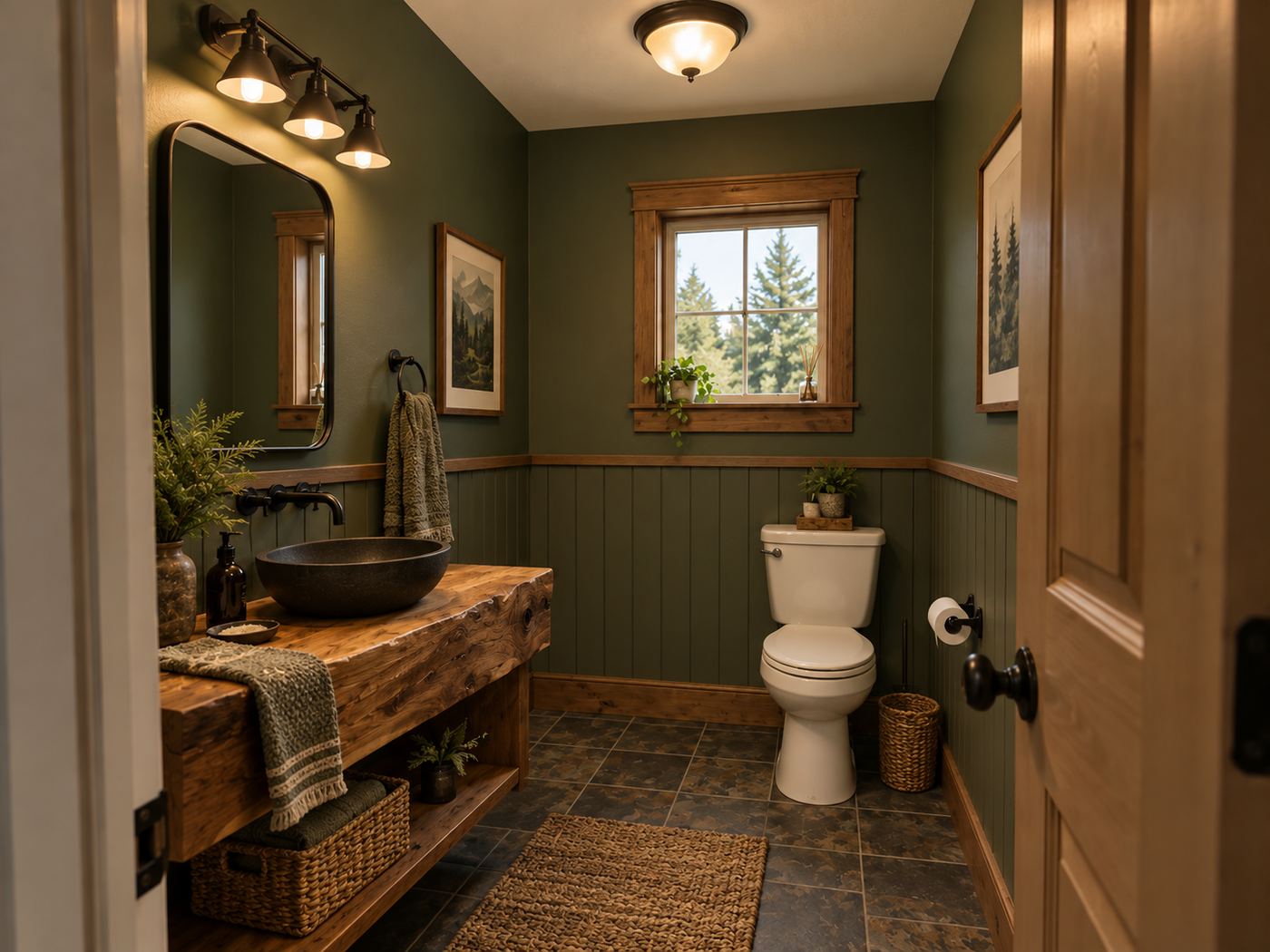 Half bath after remodel, Fircrest Hearth Home