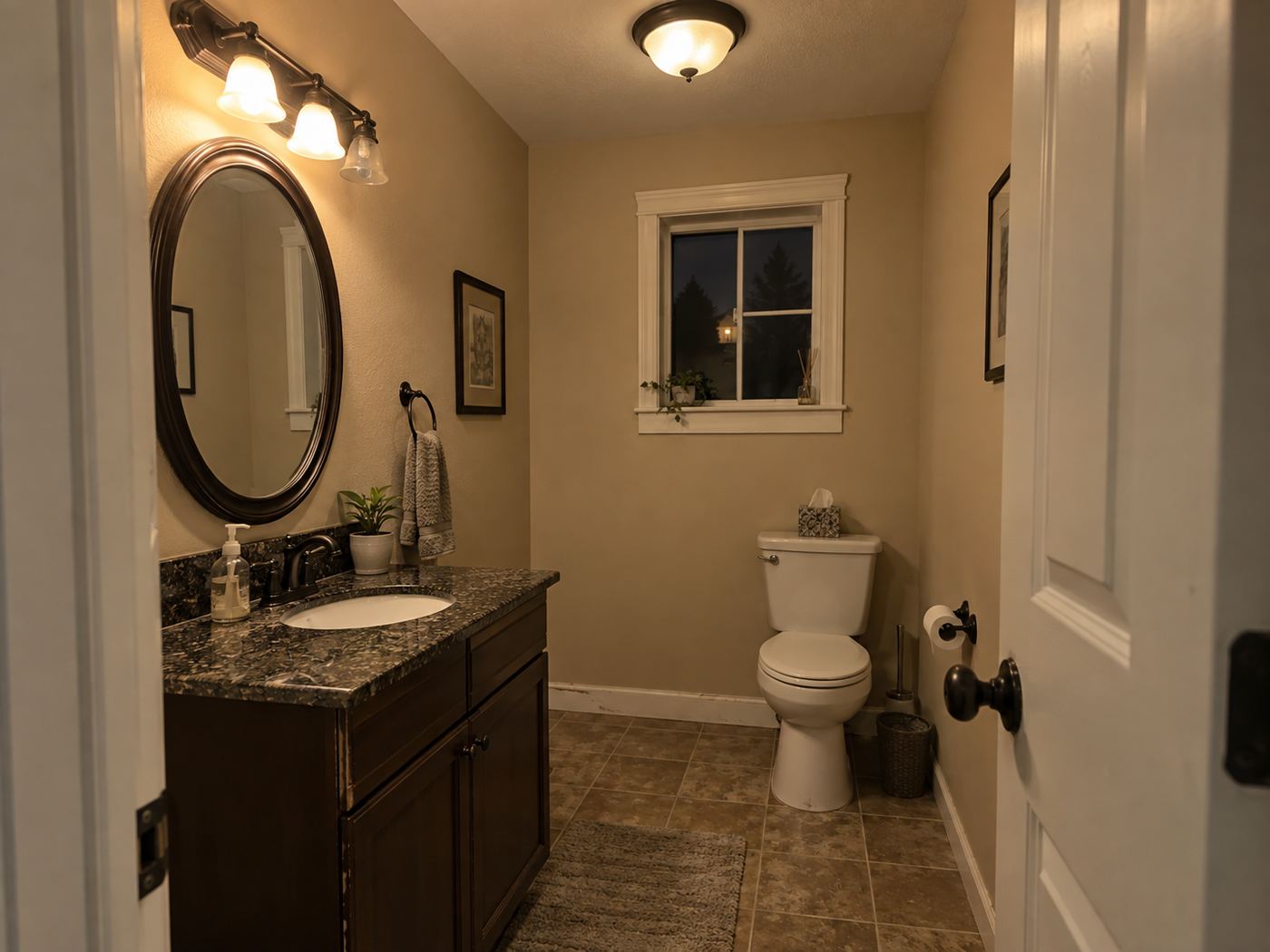 Half bath before remodel