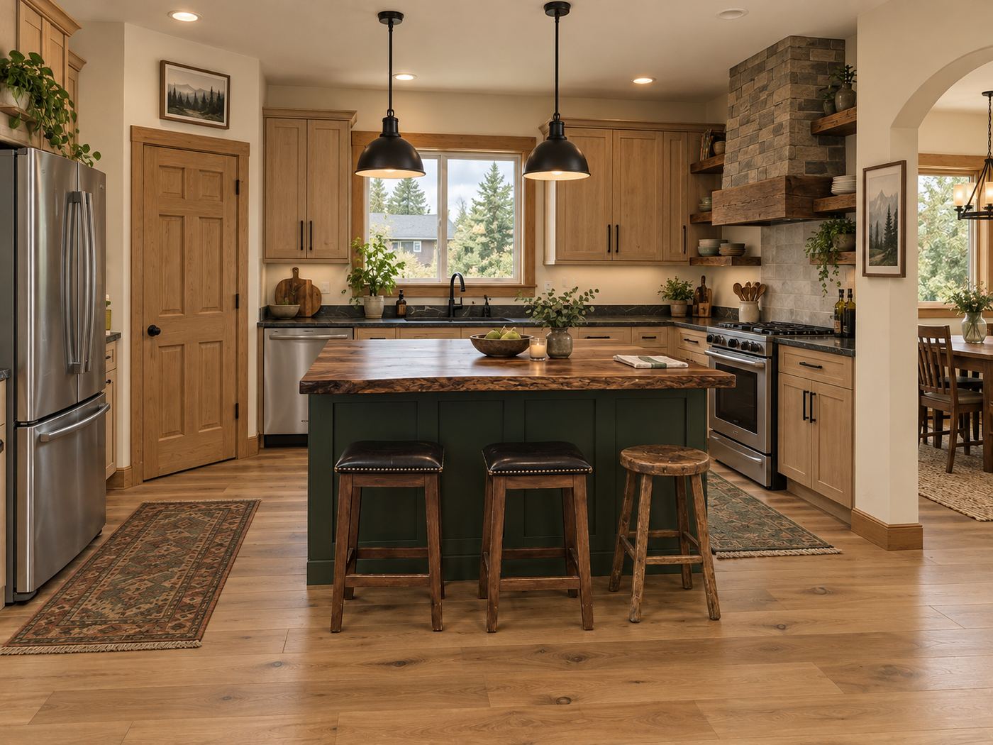 Kitchen after remodel, Fircrest Hearth Home