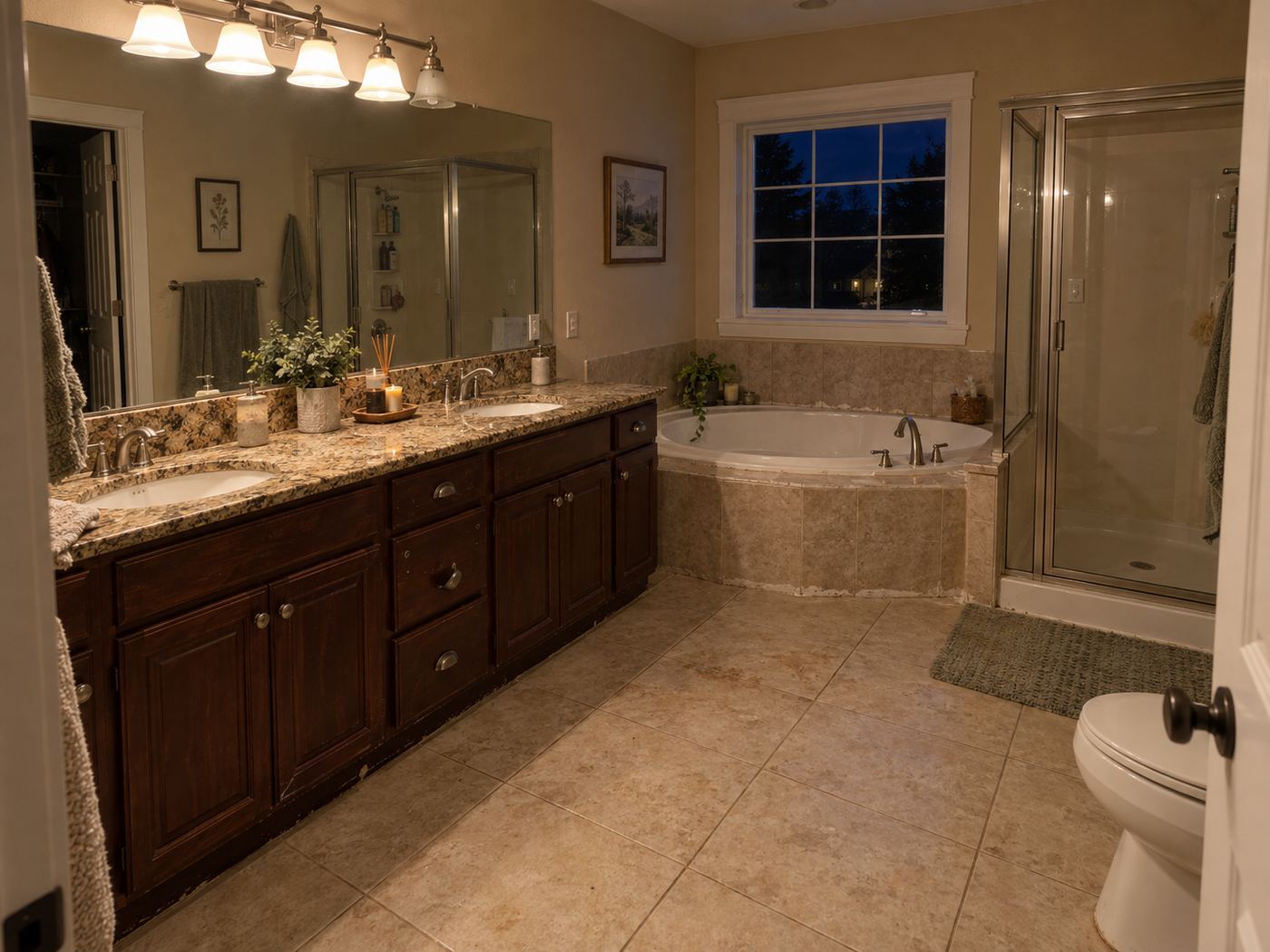 Primary bathroom before remodel