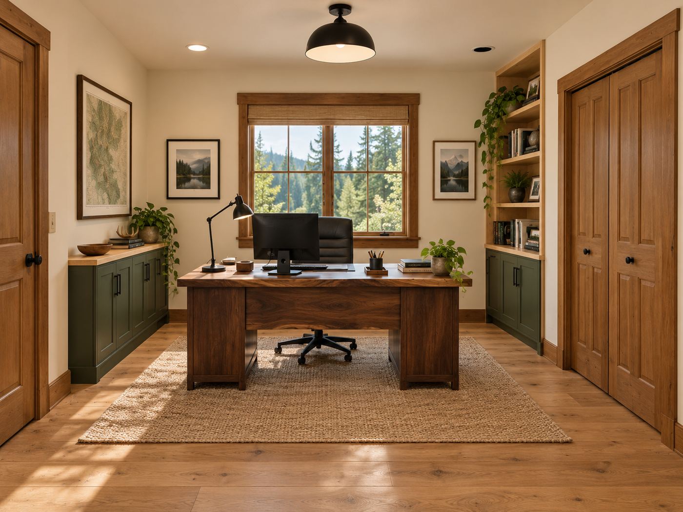 Office after remodel, Fircrest Hearth Home