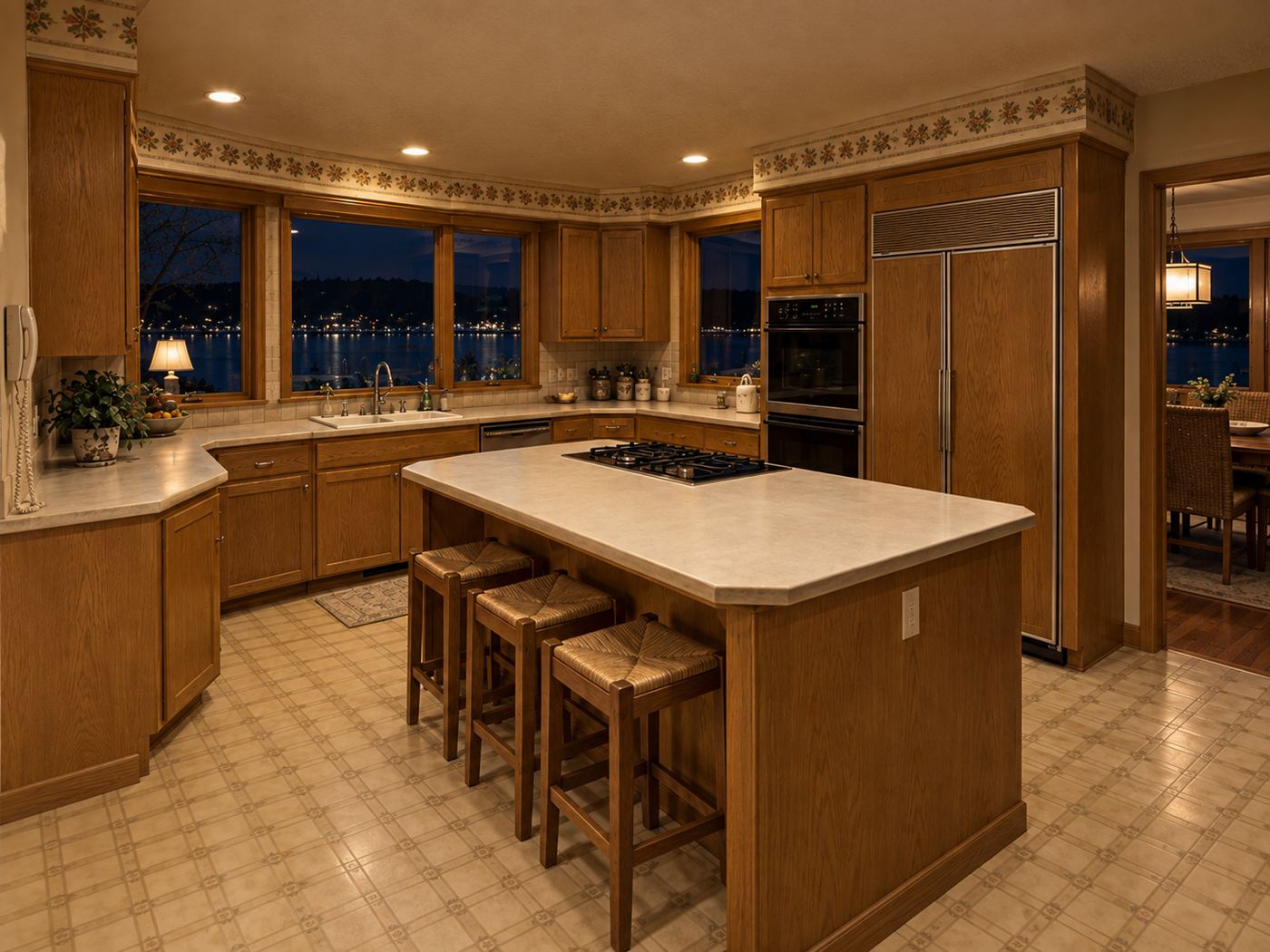 Waterfront Kitchen before remodel