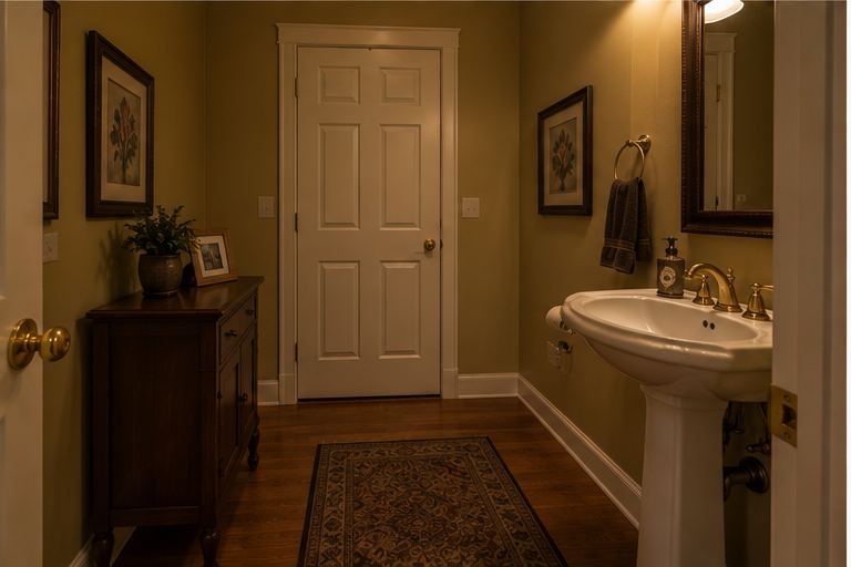 Half bath before remodel