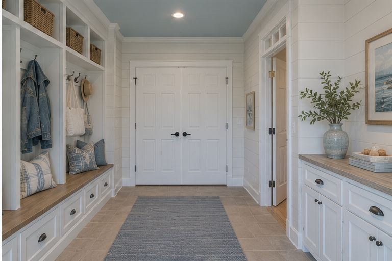 Mudroom after remodel, Gig Harbor Harbor House