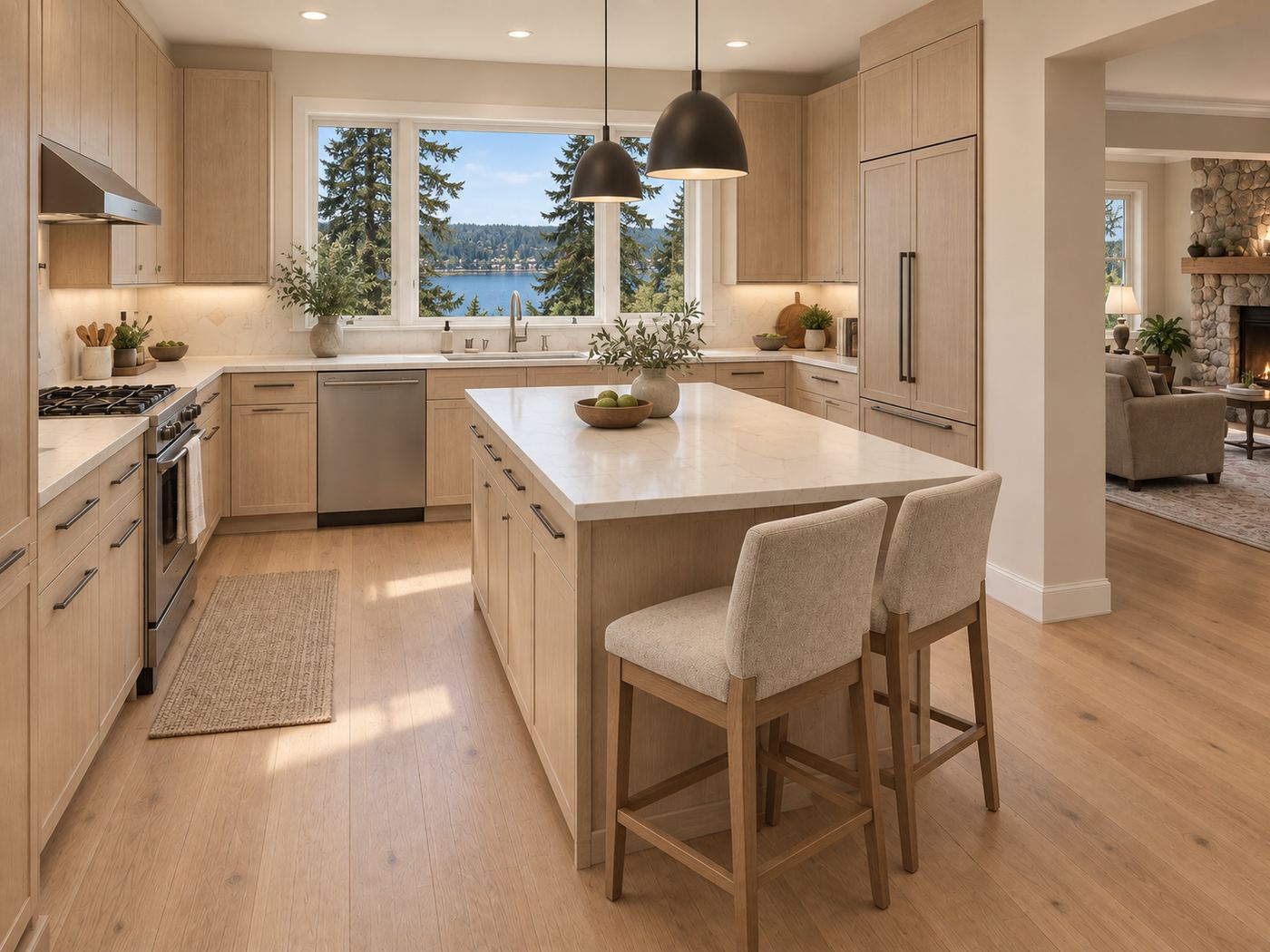 Remodeled kitchen