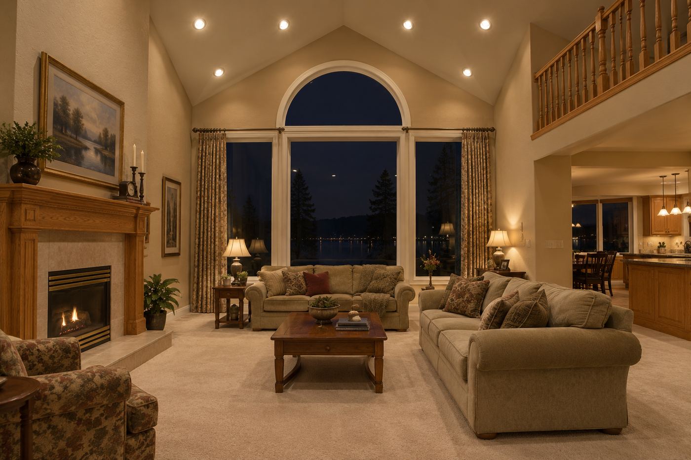 Great Room before remodel
