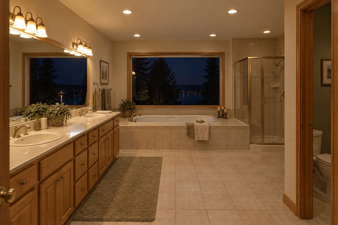 Primary bathroom before remodel