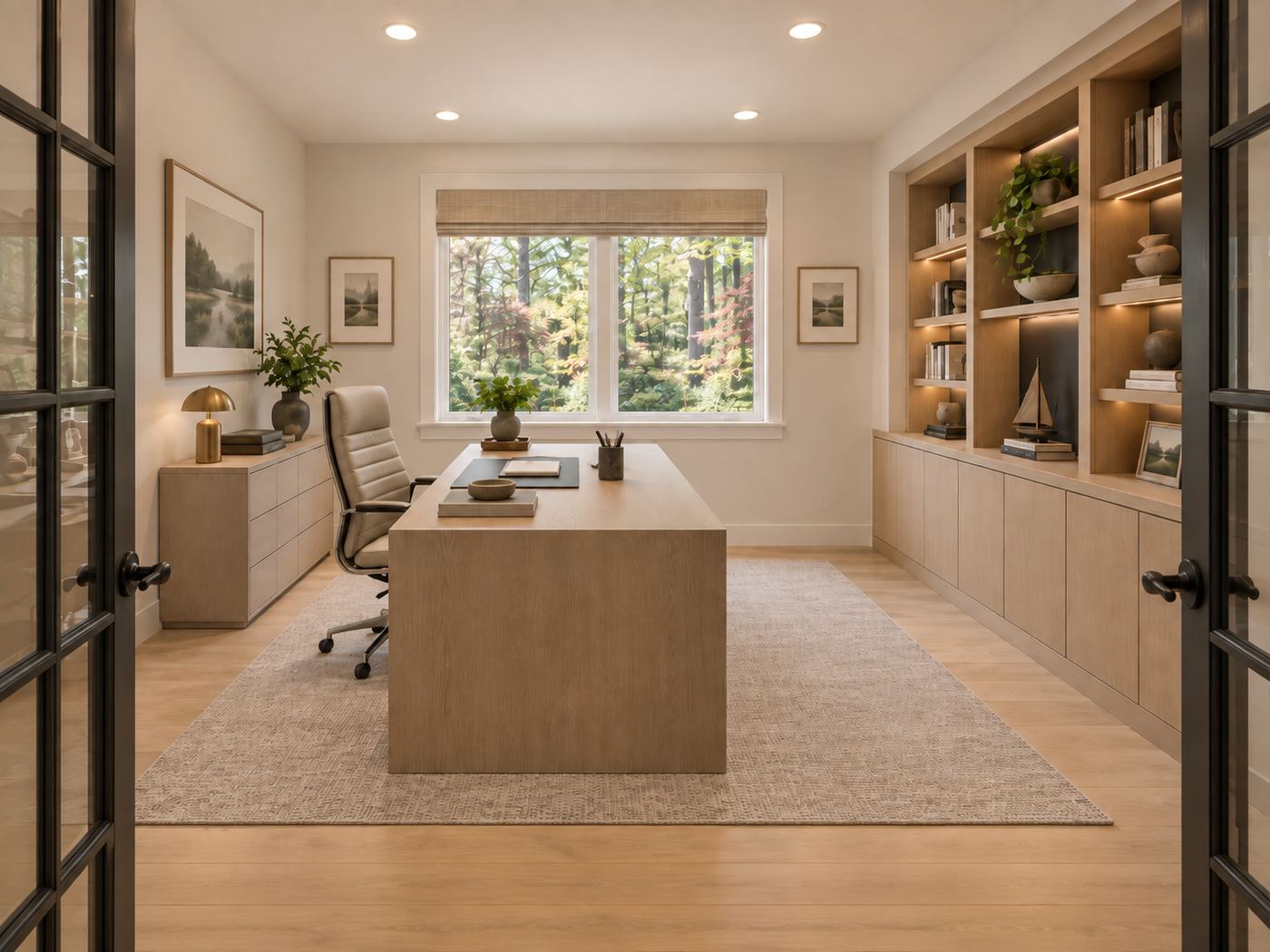 Office after remodel, Gig Harbor Modern Home