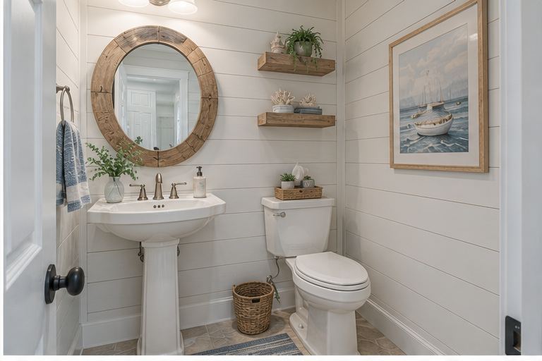 Half bath after remodel, Gig Harbor Weekend House