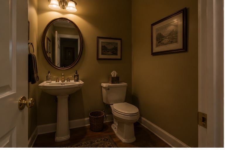 Half bath before remodel
