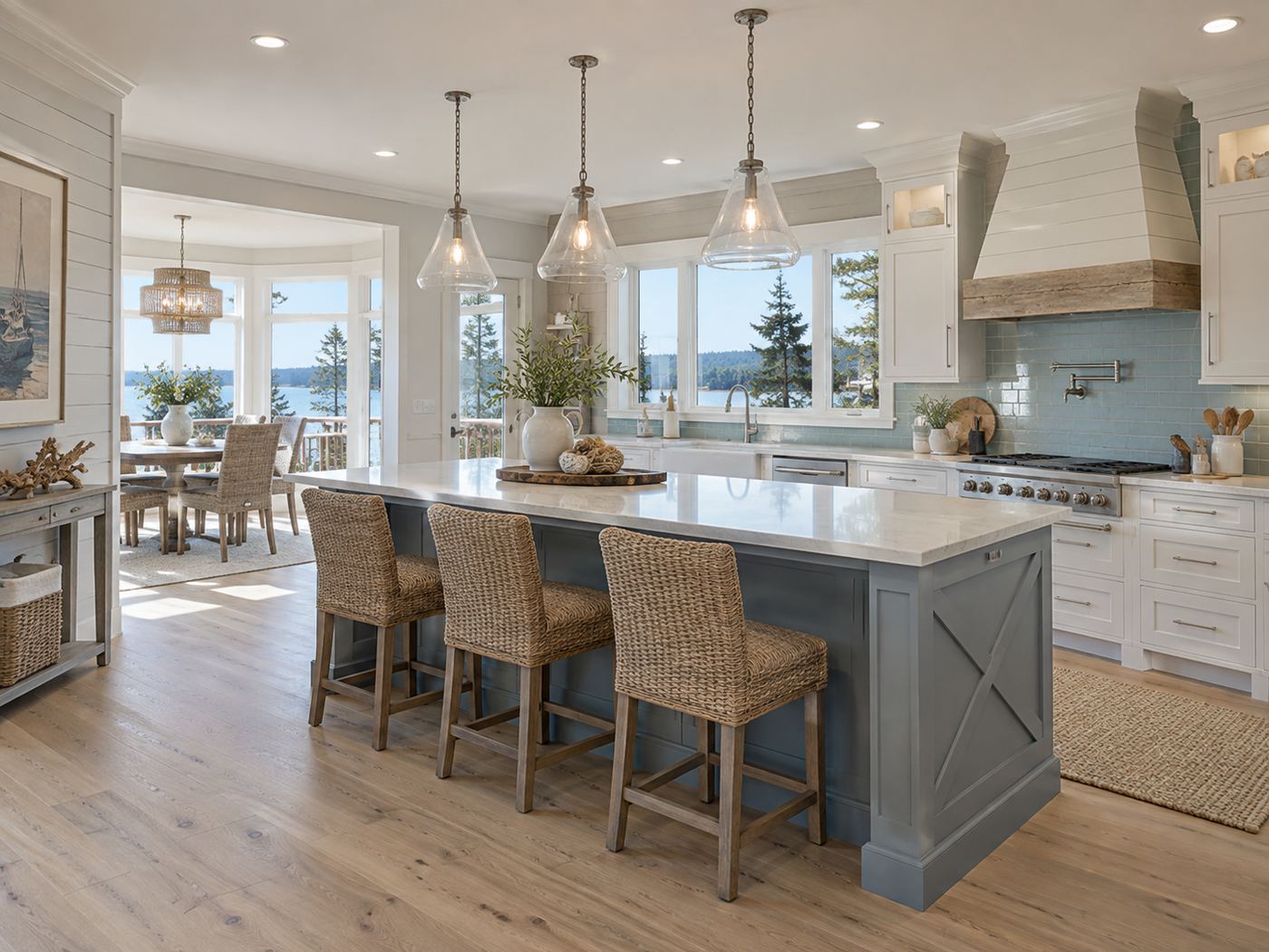Kitchen after remodel, Gig Harbor Weekend House