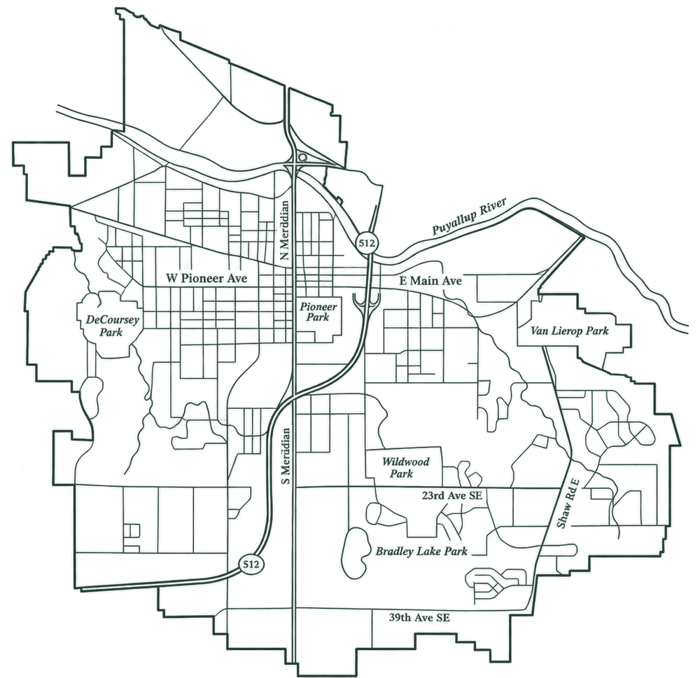 Puyallup street map