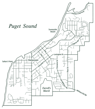 Steilacoom street map