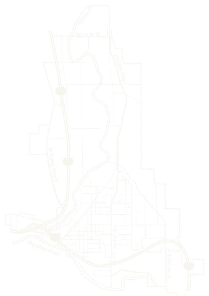 Line map of Sumner, Washington