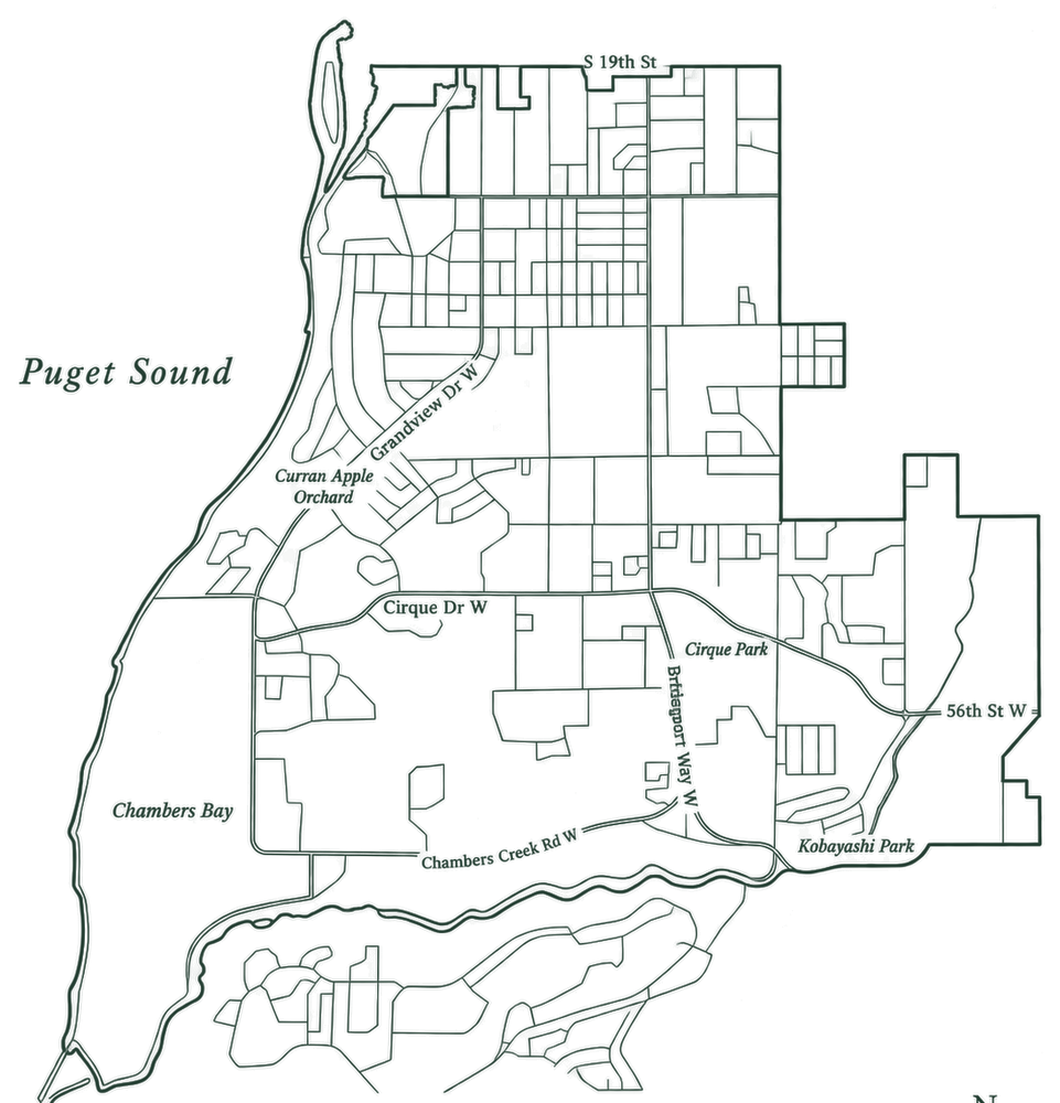 University Place street map