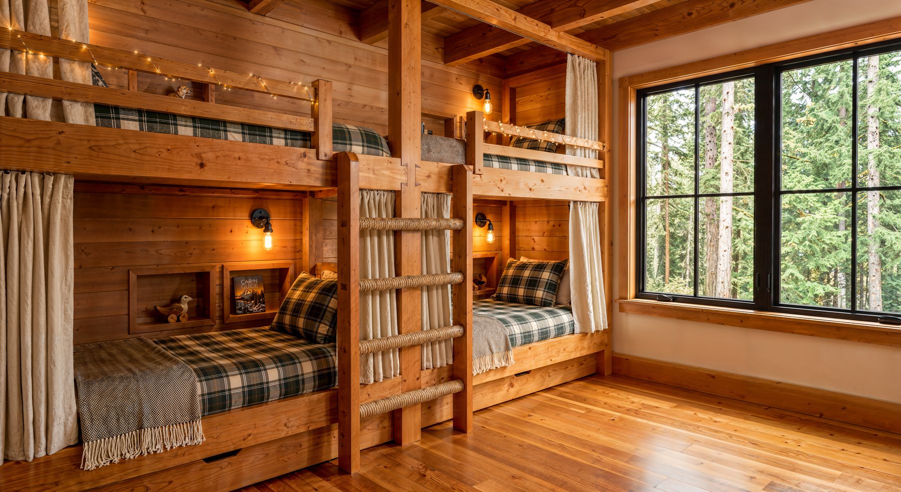 Bunk room after remodel, Packwood Mt. Rainier Cabin
