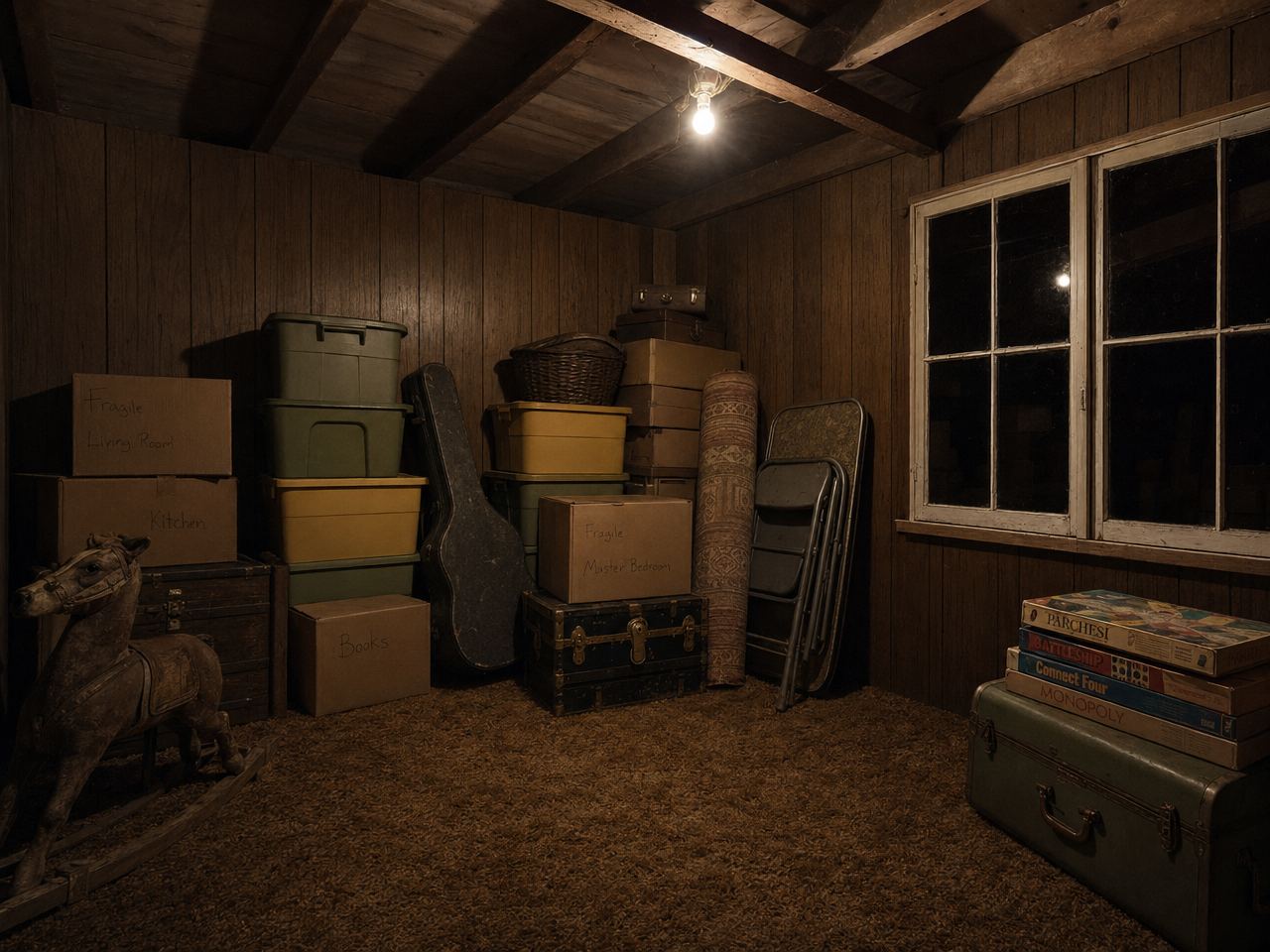 Bunk room before remodel