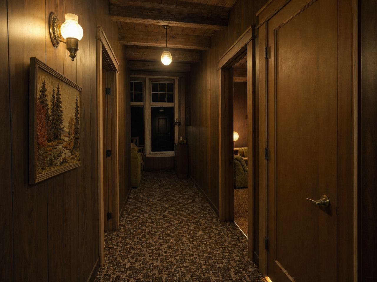 Hallway before remodel