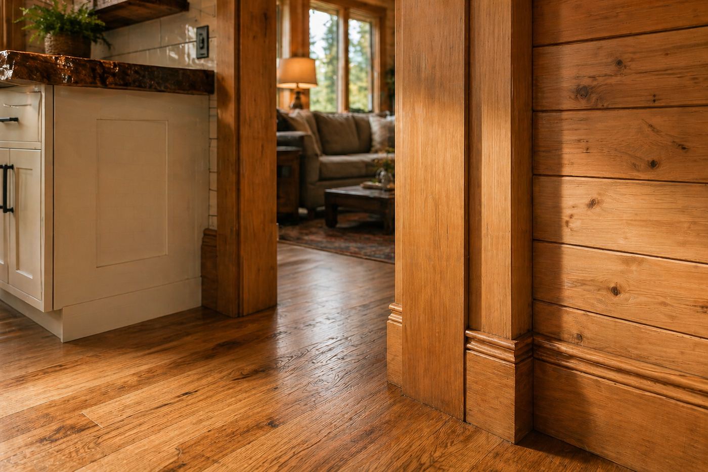 Kitchen detailing, Packwood Mt. Rainier Cabin